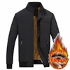 7xl 8xl qualidade grosso quente jaqueta de inverno dos homens jaqueta busin windbreak luxo velo interior parka casaco outono homem outerwear f930 #