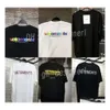 Herr t-shirts veter t shirt män kvinna kort ärm stor tag hip hop lossa casual broderi tees svarta vita tshirts topp sommar tees 77