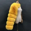 Women's Fur Sleeve Women Real Coat Fashion Luxury Single 2024 Winter