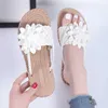 Slippels slippers Summer Fasion Women Flower Flip Flops Sandals Ladies Boo Style Open Teen Soes Casual Non Slip Slides H240326P1SM