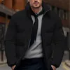 Manteau d'hiver pour hommes Veste d'hiver Veste bouffante Poche zippée Poche en polyester Date d'extérieur Casual Quotidien Régulier Fi Chaud w6DA #