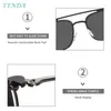 Sunglasses Metal Big Square Glasses Frames With Clip On And Spring Hinge Polarized For Myopia Prescription Lenses