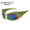 Sonnenbrille Sorvino Retro Wrap Big Frame Sport Drive Men Shades Sonnenbrille Trend Goggle Y2K Frauen Männliche Hüfte