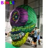 Надувной череп на Хэллоуин высотой 4 м и 13 футов на продажу, гигантский скелет-голова-призрак для клубной вечеринки, украшение для сцены