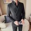 2024 Brand Single Breasted Suit Jacket Men British Style One piece casual busin blazers Social Banquet Party Uniform coat q5n5#