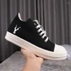 Sapatos casuais clássico trabalhado tênis retrô para homens mulheres rmk owews preto lona treinadores unissex oversize confortável sapato mocassim plano