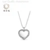 Дизайнерские пандоры ожерелье S925 Серебряное ожерелье Серебряное подвесное стеклянное подарки можно в сочетании с аксессуарами для женщин
