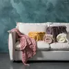 Battaniyeler 2024 Marka Şövacı Snathed İskandinav tarzı kalp bükülme püskül tasarımı Yumuşak yatak örtüsü yatak için sıcak kalın battaniye