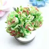 Fleurs décoratives 3cm Imitation de bouquet de rose en soie artificielle pour Garland Corsage Box Scrapbooking Mariage Craft