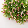 Dekorativa blommor Green Artificial Berry Home Deco Plastic Outdoor Decor Decoration Landscape Vases 1 grenar