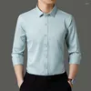 Camisas casuais masculinas 6xl 7xl camisa de manga longa primavera/verão negócios formais tamanho grande ferro livre moda alta qualidade cor sólida