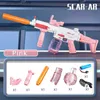 Gun Toys Scar elektrisches Wasserpistolenspielzeug mit visuellem Serienschießen, Sommerspielzeug, Freibad, Kinderwasserspiel240327