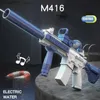 Gun Toys Water gun electric toy high-pressure fully automatic neutral M416 rifle water gun adult boys and girls summer game beach swimming pool toy240327