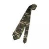 Cravates d'arc personnalisées vert marron militaire camouflage cravate hommes formel soie armée jungle camo cravates pour le bureau