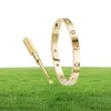 Produttore di qualità Love a vite braccialette 50 braccialetti di design 10 diamanti Bangle di gioielli di lusso Donne in lega di titanio in acciaio Gold1806936