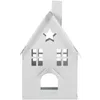 Świecane uchwyty żelazne uchwyty w kształcie domu w kształcie świece świąteczne dekoracje stolika na stacjonarne ozdoby metalowe świece nordyc