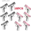 Gun Toys 10 Nya vattenpistoler Non Electric Pistol Shooting Toys Hela Automatic Summer Beach Toys Children Barn Girls Adults240327