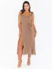 Vestidos casuales básicos Ropa para mujer Vestido de diseñador Mujeres Manga corta Temperamento Commuter Split French Haute Couture Y Slip Dressmti Otjl3