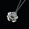 Chains Women's Vintage Rose Charm Necklace: Elegant Gift Idea