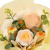 Decoratieve bloemen gehaakte tulp bloemboeket decoratie voltooid handgemaakt gebreid voor Moederdag cadeaus feest verjaardag thuis bruiloft