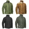 Mege Brand Clothing Coat Men厚い軍隊の軍隊フリースジャケットパッチワークマルチポケットPolartec Men's Jacket and Coats S7IW＃