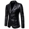 Plus Größe 5XL 6XL PU Jacke Männer Einfarbig Leder Mantel Jacke Casual Motorrad Biker Mantel Leder Jacken Männlich Große größe 6XL w0I3 #