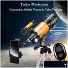 Télescope Jumelles Binocars Professionnel Astronomique 150 Fois Zoom HD Higower Trépied Portable Vision Nocturne Deep Space Star View Dhl6I