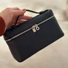 جيب إضافي L19 Loro Piana Vanity Designer Bag for Women Cosmetic Mens Clutch Bags Cross Body Luxurys Handbag Pochette Pochete