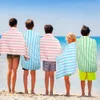 Preboun 50 losse zwembadbaden extra grote sneldrogende gekleurde gestreepte strandhanddoeken zwemmen zomer, 71,12 x 152,40 cm