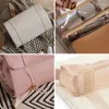 Cosmetic Bags BEAUTODAY Bag Women PU Leather Solid Color Letter Strings Closure Multiple Large Capacity Waterproof Travelling C2