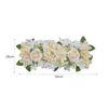 Kwiaty dekoracyjne 19x7,8 cala sztucznego panelu ściennego kwiatu róży Realistyczna dekoracja dla nowożeńców
