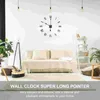 Clocks Accessories 4 Pcs Wall Clock Extra Long Hands Parts Supplies DIY Pointers Durable Aluminum