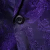 Männer im britischen Stil Jacquard Anzug Jacke schwarz weiße Marine fi Männer Busing Hochzeit Party Tuxedo Dr. Blazer Größe xxx-s u1ll#