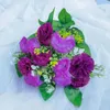 Decoratieve bloemen Cannation Artificial Silk Spring Flower Bouquets Decoratie voor huistafel bruiloft moeders dag bloemen arrangement