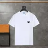 AAA Designer T Shirt Men Men Luksus Trójkąt Logo Pure Bawełna koszula z krótkim rękawem Fashion Hash