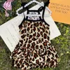 1 шт. одежда для домашних животных, платье для собак Veet с леопардовым принтом, простое причудливое платье на шнуровке в стиле ретро для собак