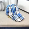 Cappello stilista classico berretto da baseball in cotone scozzese per uomo donna berretto di lusso di fascia alta retrò lettera scozzese Cappello da sole Cappello da pescatore 89889120