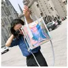 Shoulder Bags Korean Style PVC Tote Bag Shopper Women Handbag Fashion Female Composite 2024
