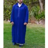 Herbst Muslimischen männer Casual Jubba Thobe Abaya Tenue Musulmane Pour Homme Robe Islamischen Robe Pakistanischen Arabischen Casual Robe 33KH #