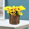 Vasos vaso de vaso de planta contêiner bucket mini plantas artificiais de sabor natural florpot de flor