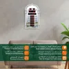 Orologi da tavolo 12V Calendario della moschea Azan Orologio da parete con preghiera musulmana Allarme Decorazione per la casa Ramadan islamico con telecomando