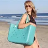 Sommer Extra Große Boggs Strandtasche EVA Strandkorb Frauen Picknick Einkaufstasche Löcher Wasserdichte Handtasche Beutel Einkaufen Umhängetasche Designer-Tasche