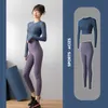 Vêtements de sport sans couture de haute qualité, ensemble de 4 pièces pour dames, Yoga, gymnastique, veste d'entraînement, pantalon, t-shirt, 2023, 2024