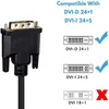 NEUES 1,8 m langes Videokabel DVI 24+1 Pin auf VGA 15 Pins zum Verbinden von PC-Monitor, Bildschirm, Projektor und Fernseher