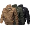 Giacca da pilota da uomo stile militare uniforme Arco Giacca autunno e inverno Giacca bella Seconda Guerra Mondiale Fan militare Cappotto di jeans tattico v57j #