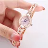 Wristwatches Wrist Watch Dresses For Women 2024 Luxury Designer Ladies' Trend Alloy Quartz Gift Simple Direct