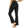 Pantalon taille haute élastique pour femmes, multi-poches, sport décontracté, grandes jambes, Leggings à la mode, Capris, Yoga