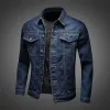 Jeansjas voor heren Blauw Herfst Slim Fit Denim jassen Heren Goedkope prijs Stijlvol Designer Vintage Cowboy Losse winterbovenkleding Laag K5bK#