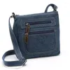 Sacos de noite moda denim ombro mulheres bolsa satchels senhoras crossbody sling saco clássico feminino viagem mensageiro cowboy