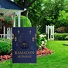 Party Decoration Ramadan 2024 Hangende vlag voor Home Garden Yard Moslimbenodigdheden Eid Mubarak Banner